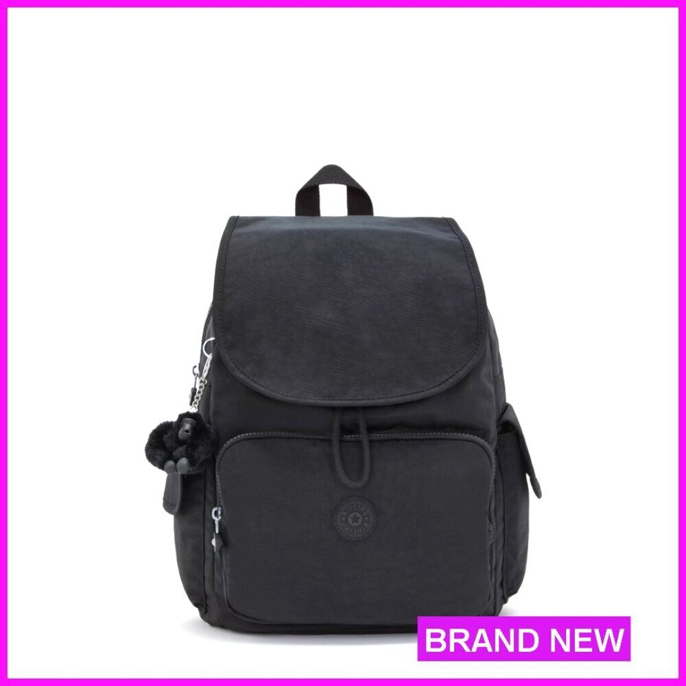 Water-Resistant Nylon Backpack with Multiple Compartments for Travel